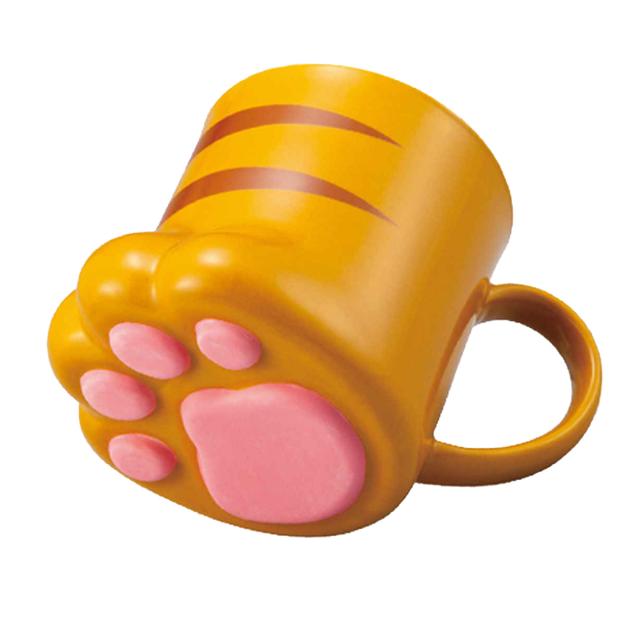 他サイト： マグカップ 肉球マグ とらねこ 磁器製 ( コップ マグコップ 食器 おもしろ雑貨 カップ ネコ 猫 )の商品画像