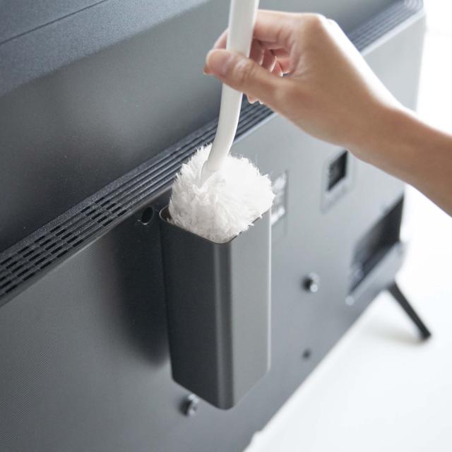 他サイト： 山崎実業 smart テレビ裏ハンディワイパースタンド スマート ( 4903208049924 テレビ裏 テレビ 背面 収納 の商品画像