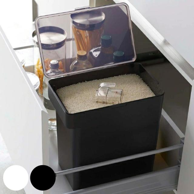 他サイト： tower 山崎実業 密閉米びつ タワー 10kg 計量カップ付 ( タワーシリーズ 計量カップ付き 米びつ 密閉 ライスボックの商品画像