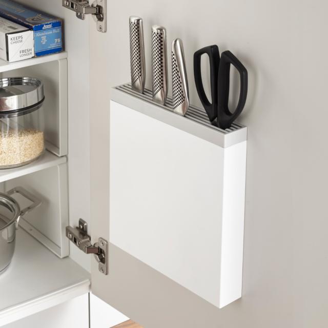 他サイト： 山崎実業 plate 包丁&キッチンばさみ差し プレート ホワイト ( 4903208038430 プレートシリーズ 包丁スタンの商品画像