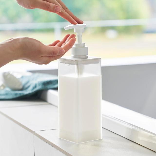 他サイト： 山崎実業 MIST たっぷり洗剤が出るディスペンサー ミスト シャンプー コンディショナー ボディソープ ( 490320801の商品画像
