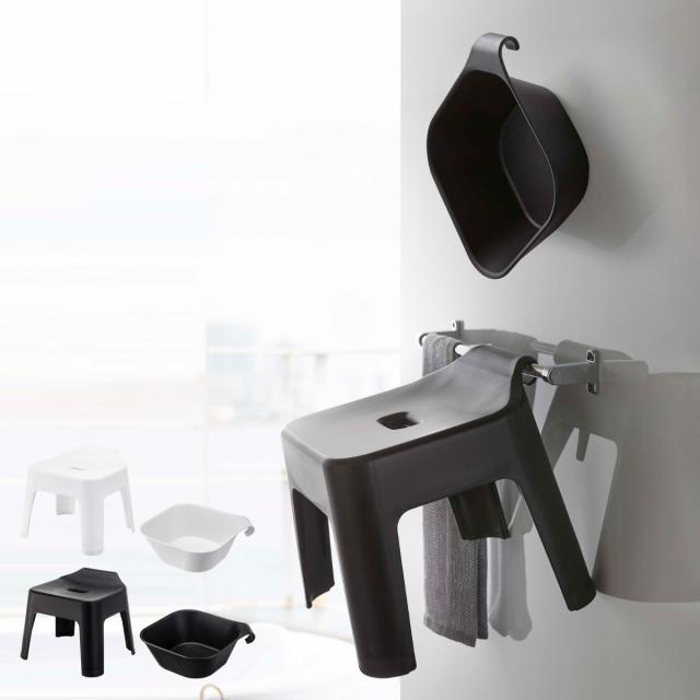 他サイト： 山崎実業 tower 引っ掛け風呂イス+マグネット&引っ掛け湯おけ セット タワー ( 4903208053839 タワーシリーの商品画像