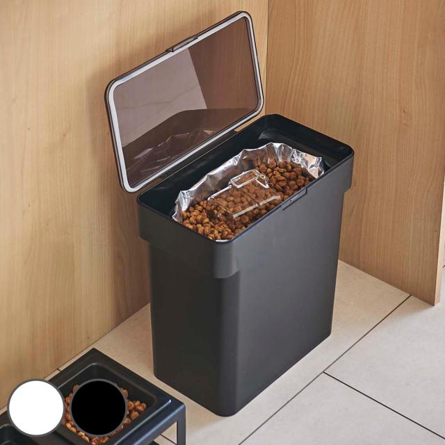 他サイト： 山崎実業 nooks 密閉袋ごとペットフードストッカー ヌークス 3kg 計量カップ付 ( 4903208056137 ヌークシの商品画像