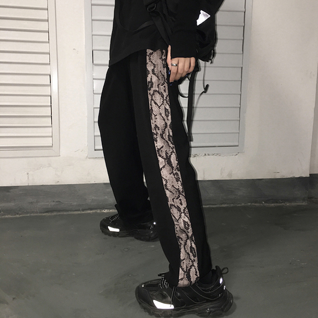 パンツ 黒 ワイドパンツ ゆったりパンツ レディース メンズ パンツ リラックス スポーツ ボトムス パイソン柄 ズボンの通販はau Pay マーケット Love Ride おしゃれセレクトショップ 商品ロットナンバー