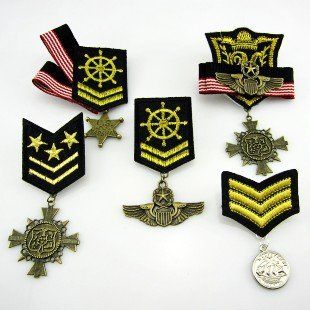 ワッペン エンブレム 海軍風バッジ 5個セットの通販はau Pay マーケット ノイシュタット