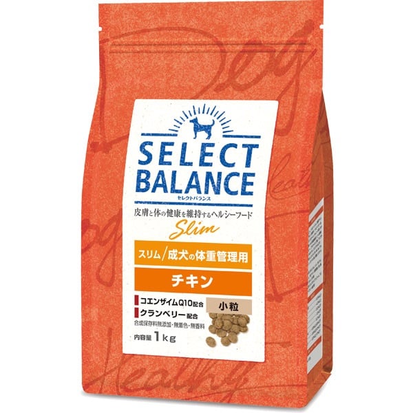 他サイト： 【取寄せ】セレクトバランス スリム チキン 小粒 成犬の体重管理用 1kgの商品画像