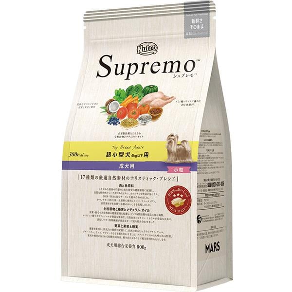 他サイト： 【SALE】ニュートロ シュプレモ 超小型犬 4kg以下用 成犬用 800gの商品画像