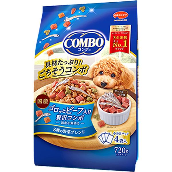 他サイト： 【SALE】コンボ ドッグ ゴロッとビーフ入り 720g(180g×4袋入)の商品画像
