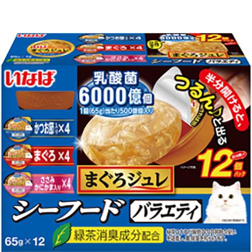 他サイト： いなば まぐろジュレ 12個パック 乳酸菌入り シーフードバラエティ 65g×12個の商品画像