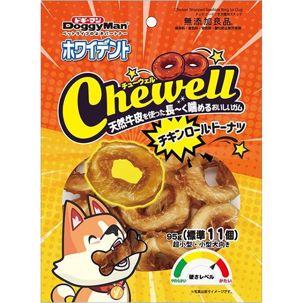 他サイト： 【SALE】ホワイデント Chewell チキンロールドーナツ 95g(標準11個)の商品画像
