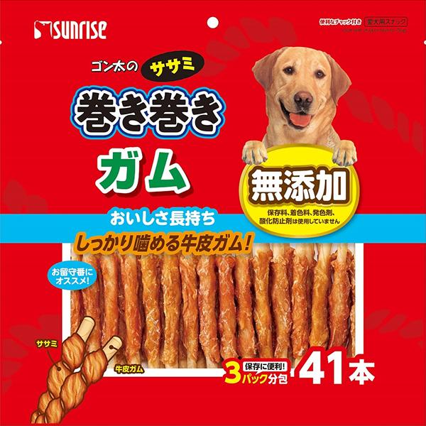 他サイト： 【SALE】ゴン太のササミ巻き巻き ガム 41本の商品画像