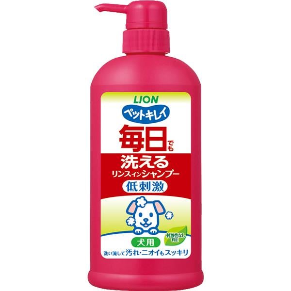 他サイト： ペットキレイ 毎日でも洗えるリンスインシャンプー 犬用 ポンプ 550mlの商品画像
