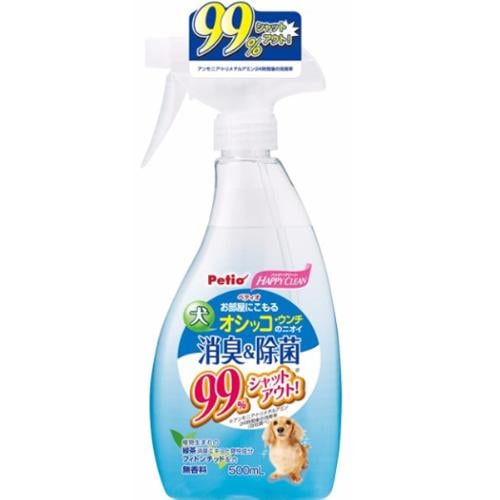 他サイト： ハッピークリーン 犬オシッコ・ウンチのニオイ消臭&除菌 500mlの商品画像