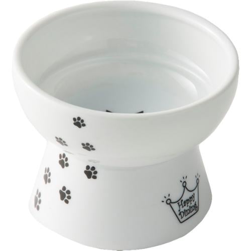 他サイト： ハッピーダイニング 脚付フードボウル プチ 猫柄の商品画像