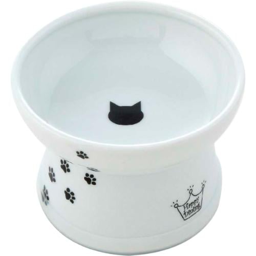 他サイト： 【SALE】ハッピーダイニング 脚付フードボウル 猫柄 シリコン付きの商品画像