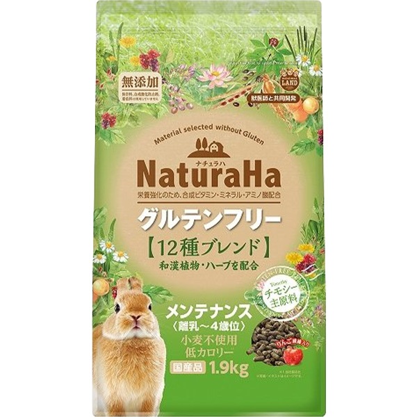 他サイト： ナチュラハ グルテンフリー 12種ブレンド ラビット メンテナンス お徳用 1.9kgの商品画像