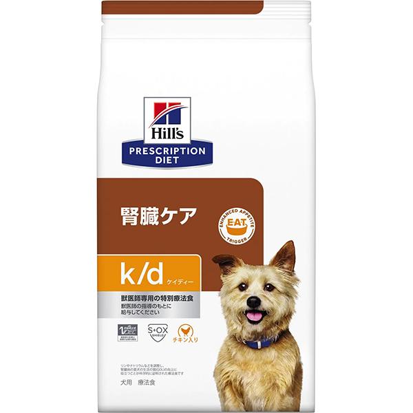 他サイト： 【SALE】【取寄せ】[特別療法食]ヒルズ プリスクリプション・ダイエット 犬用 腎臓ケア k/d チキン入り ドライ 3kgの商品画像