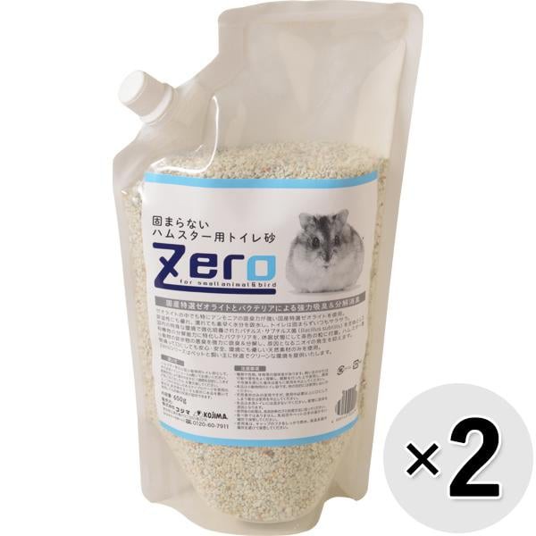 他サイト： 【SALE】【セット販売】Zero 固まらないハムスター用トイレ砂 650g×2コの商品画像