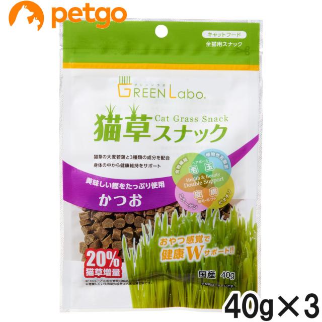 他サイト： エイムクリエイツ 猫草スナックかつお味 40g×3個【まとめ買い】の商品画像