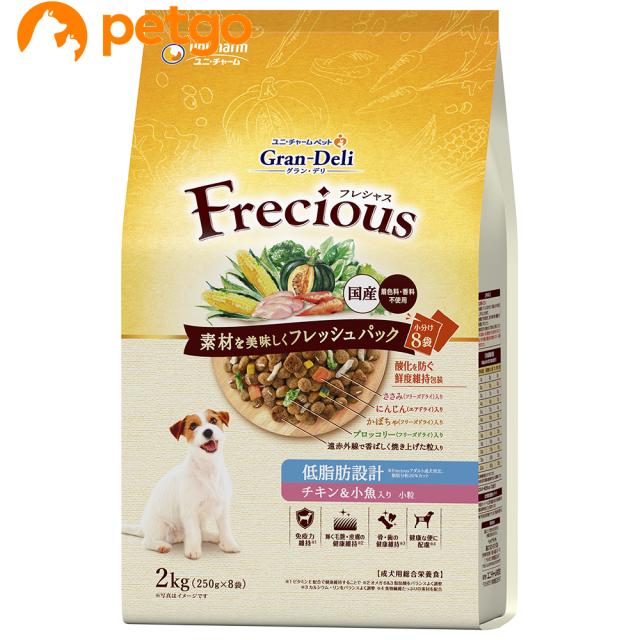 他サイト： グランデリ Frecious(フレシャス)  アダルト 低脂肪 チキン&小魚入り 2kgの商品画像