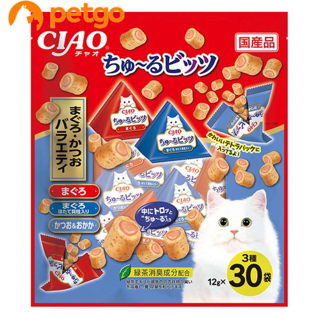 他サイト： CIAO(チャオ) ちゅ〜るビッツ まぐろ・かつおバラエティ 12g×30袋の商品画像