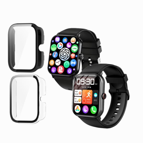 他サイト： MIHENCE 一体型ケース 対応 ?HOIBAI/Segick/Vialove KW105-G01 スマートウォッチ, PC素の商品画像