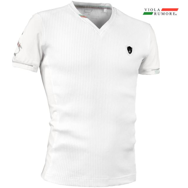 Viola Rumore ヴィオラ ビオラ Tシャツ 半袖 Vネック リブ メンズ シンプル 刺繍 細身 Mens ホワイト白 の通販はau Pay マーケット ブラックバリア