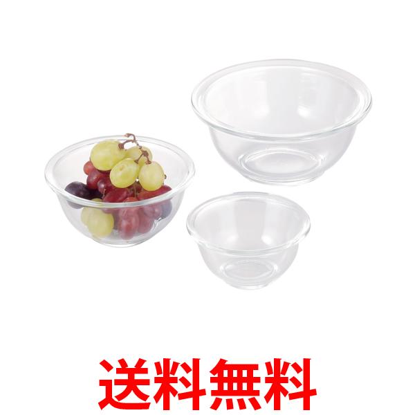 他サイト： イワキ PSC-BO-20N 耐熱ガラスボウル 3点セット レンジ対応 iwaki 送料無料の商品画像
