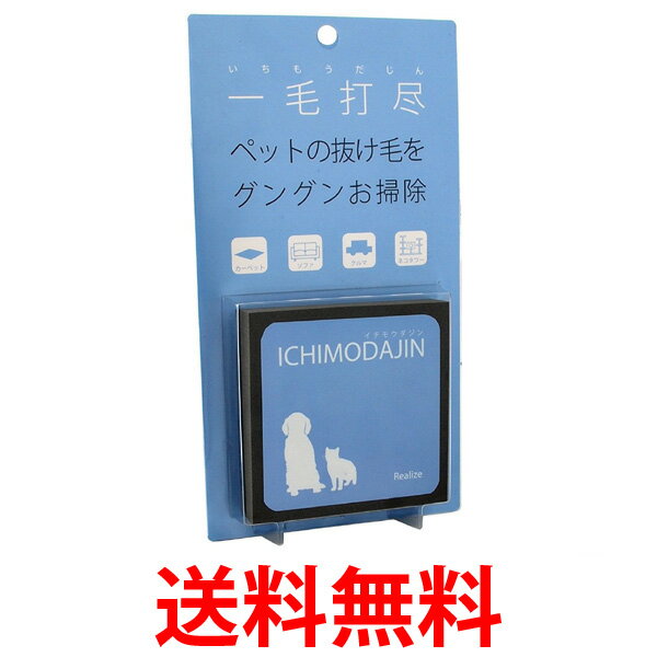 他サイト： リアライズ 一毛打尽 いちもうだじん ペット 抜け毛 掃除用品 カーペット ソファ 車 毛布 掃除ブラシ 01002  送料無料の商品画像