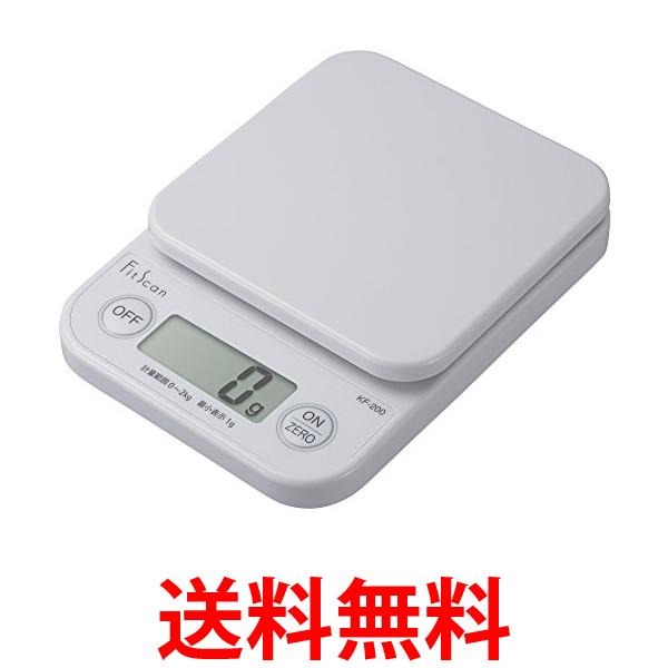他サイト： タニタ クッキングスケール KF-200 WH 白 ホワイト キッチン はかり 料理 デジタル 2kg 1g 単位 TANITAの商品画像