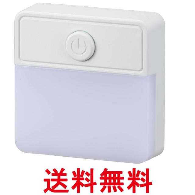 他サイト： オーム電機 NIT-ALA6PSQ-WL 06-1723 薄型LEDナイトライト スイッチ式 電球色 OHM 送料無料の商品画像