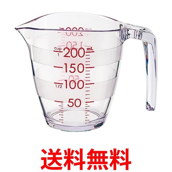 他サイト： マーナ K649CL 目盛りが見やすい 計量カップ 200ml クリア marna 送料無料の商品画像
