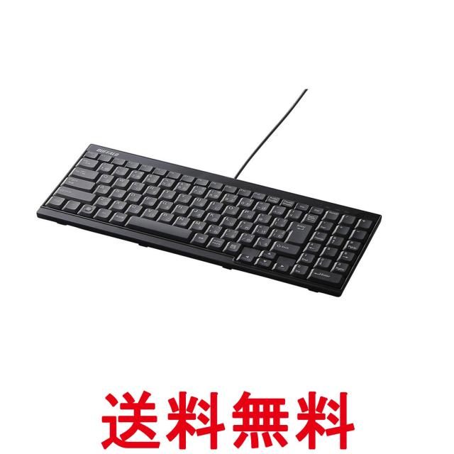 他サイト： バッファロー BSKBU14BK 有線スリムキーボード USB接続 ブラック BUFFALO 送料無料の商品画像