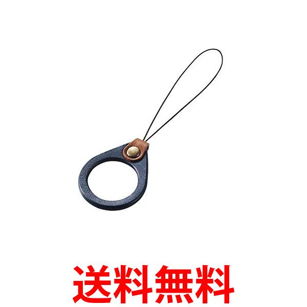 他サイト： エレコム P-STF03BU ネイビー ストラップ リングストラップ 携帯 スマホ スマホ用 Lサイズ 内径22mm 送料無料の商品画像