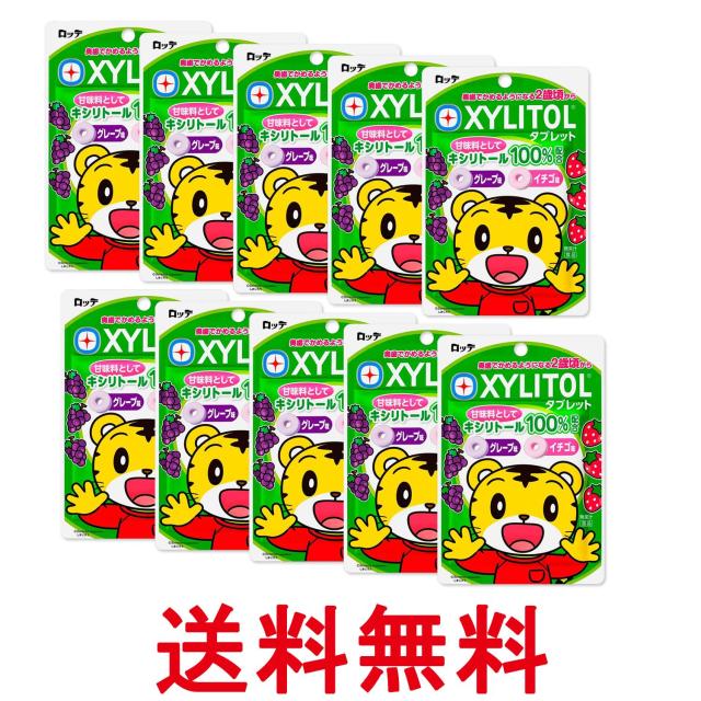 他サイト： 10個セット ロッテ キシリトール タブレット 30g しまじろう 送料無料の商品画像