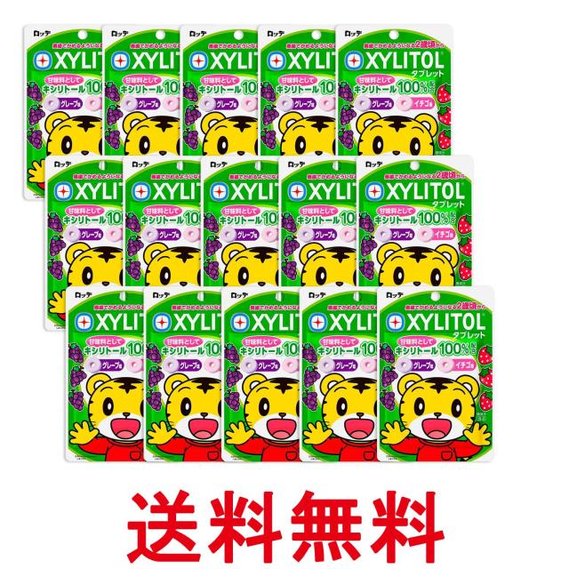 他サイト： 15個セット ロッテ キシリトール タブレット 30g しまじろう 送料無料の商品画像