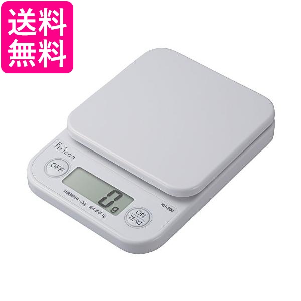 他サイト： タニタ クッキングスケール KF-200 WH 白 ホワイト キッチン はかり 料理 デジタル 2kg 1g 単位 TANITAの商品画像