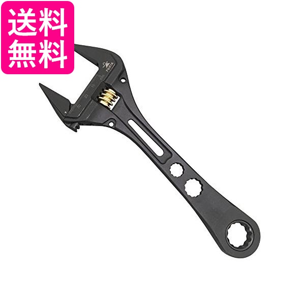 他サイト： フジ矢 FGL-38-BG ギア付モンキーレンチ(黒金)多機能軽量タイプ  送料無料の商品画像