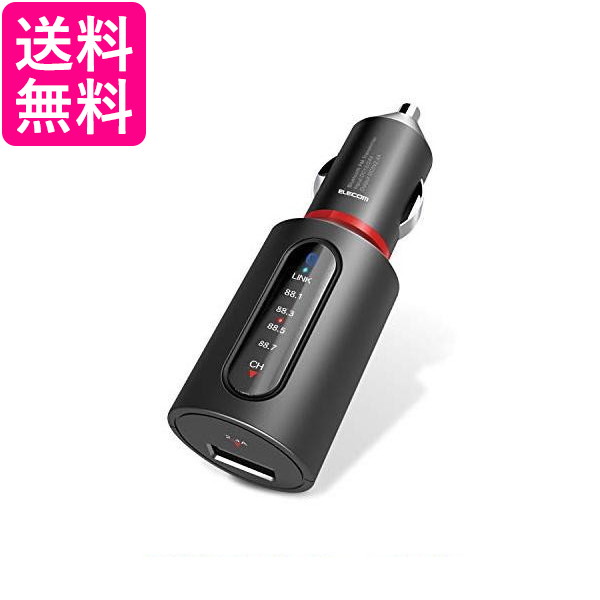 他サイト： エレコム LAT-FMBT02BK ブラック FM トランスミッター 高音質 Bluetooth USB×1ポート 2.4A Eの商品画像
