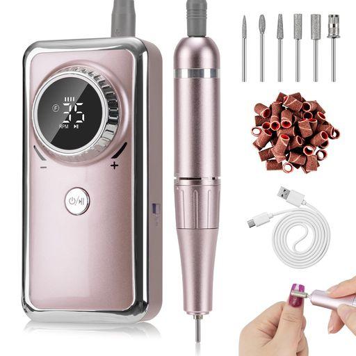 他サイト： MADENIA 充電式ネイルマシン 電動ネイルマシン プロ用 ビット付け ネイルマシーン アクリルネイル 35000RPM 高速の商品画像