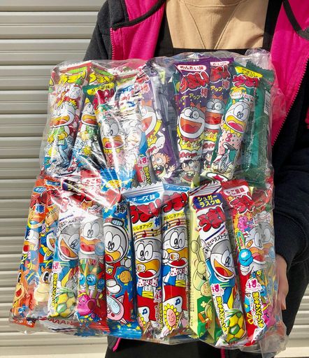 他サイト： うまい棒 人気詰め合わせ 10種×各10本 100本セット シュガーラスク味・たこ焼き味・やさいサラダ味・チーズ味・めんたい味・の商品画像