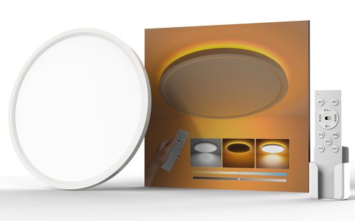 他サイト： ANTREE LEDシーリングライト 6畳 3600LM おしゃれ 間接光常夜灯 調光調色 極薄型 天井照明器具 雰囲気ナイトラの商品画像