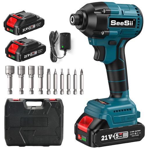 他サイト： 【2025新型】SEESII インパクトドライバー 電動ドライバー 充電式 300N?M ブラシレスモーター採用 4つのモード切の商品画像