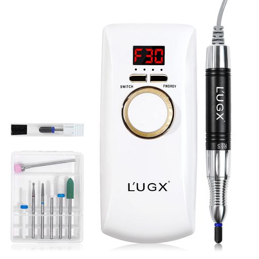 他サイト： L’UGX 電動ネイルマシン 30000RPM プロ ネイルドリル 研磨 爪磨き ネイルマシーン 自宅サロン用 低騒音 低振動 の商品画像