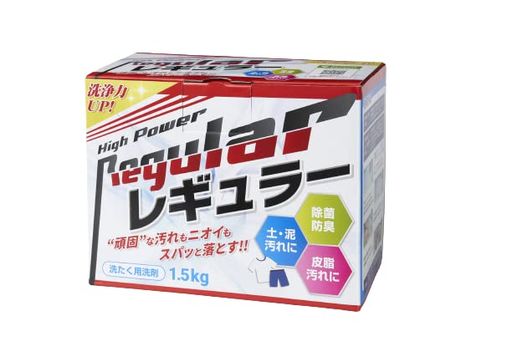 他サイト： NEW『レギュラー』泥汚れ用洗剤 1,5KG ライフネクスト 粉末 ユニフォーム 洗濯 ガンコ 汚れ 泥汚れ洗剤 除菌 汗 防臭の商品画像
