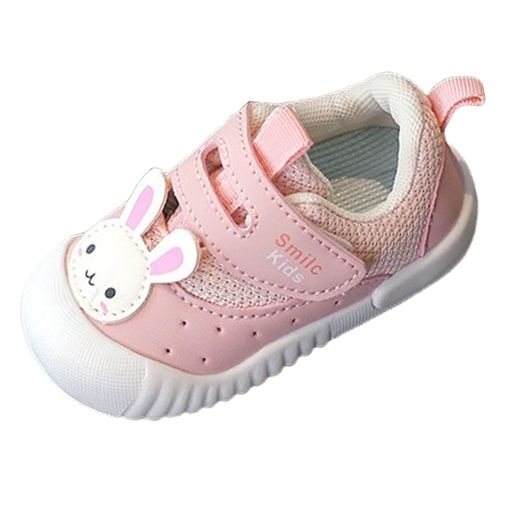 他サイト： [くもにせ] ベビー シューズ 靴 ファーストシューズ 幼児 柔らかく快適 軽量 滑り止め 歩行練習 男の子 女の子 ピンク 1の商品画像