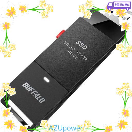 他サイト： BUFFALO バッファロー 外付けSSD ブラック 1.0TB SSD-PUT1.0U3-BKAの商品画像