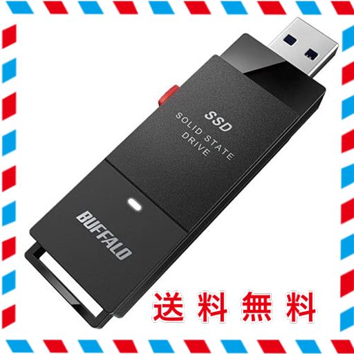 他サイト： バッファロー SSD-PUT1.0U3-BKC [USB3.2 ポータブルSSD 1.0TB スティック型]の商品画像