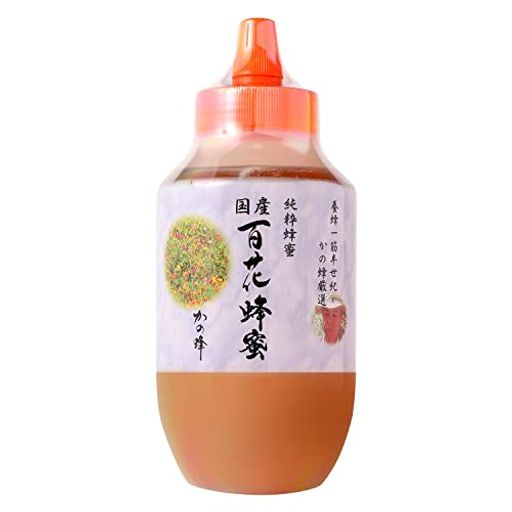 他サイト： はちみつ 専門店【かの蜂】 国産 百花 蜂蜜 1000G(1KG) 完熟 の 純粋 蜂蜜 (とんがり容器)の商品画像