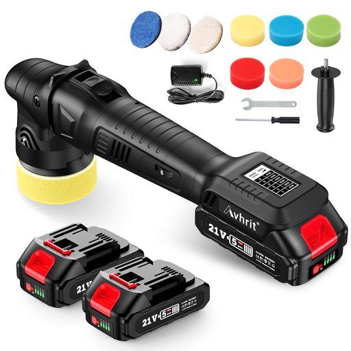他サイト： 【2025新型】AVHRIT 電動ポリッシャー 車用ミニポリッシャー コードレスポリッシャー 充電式 ダブルアクション 75MMの商品画像